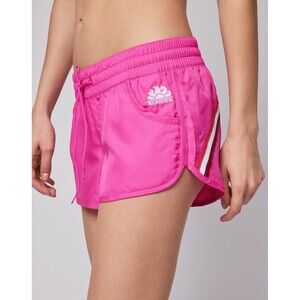 SUNDEK Margate Swim Board 3" Shorts Hibiscus Pink Size Small Beach Retro Rainbow